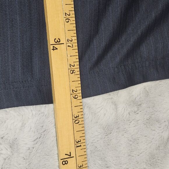 Vardon & Ray Mens Golf Polo Shirt Navy Blue Stripe Short Sleeve Size L Preppy - Picture 3 of 7